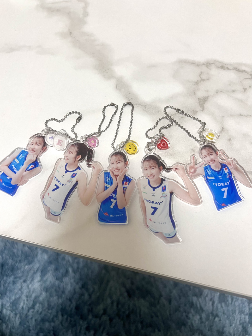 小川愛里奈選手オリジナルキーホルダーと手書きのメッセージカードと直筆サイン🎁プレゼント企画画像