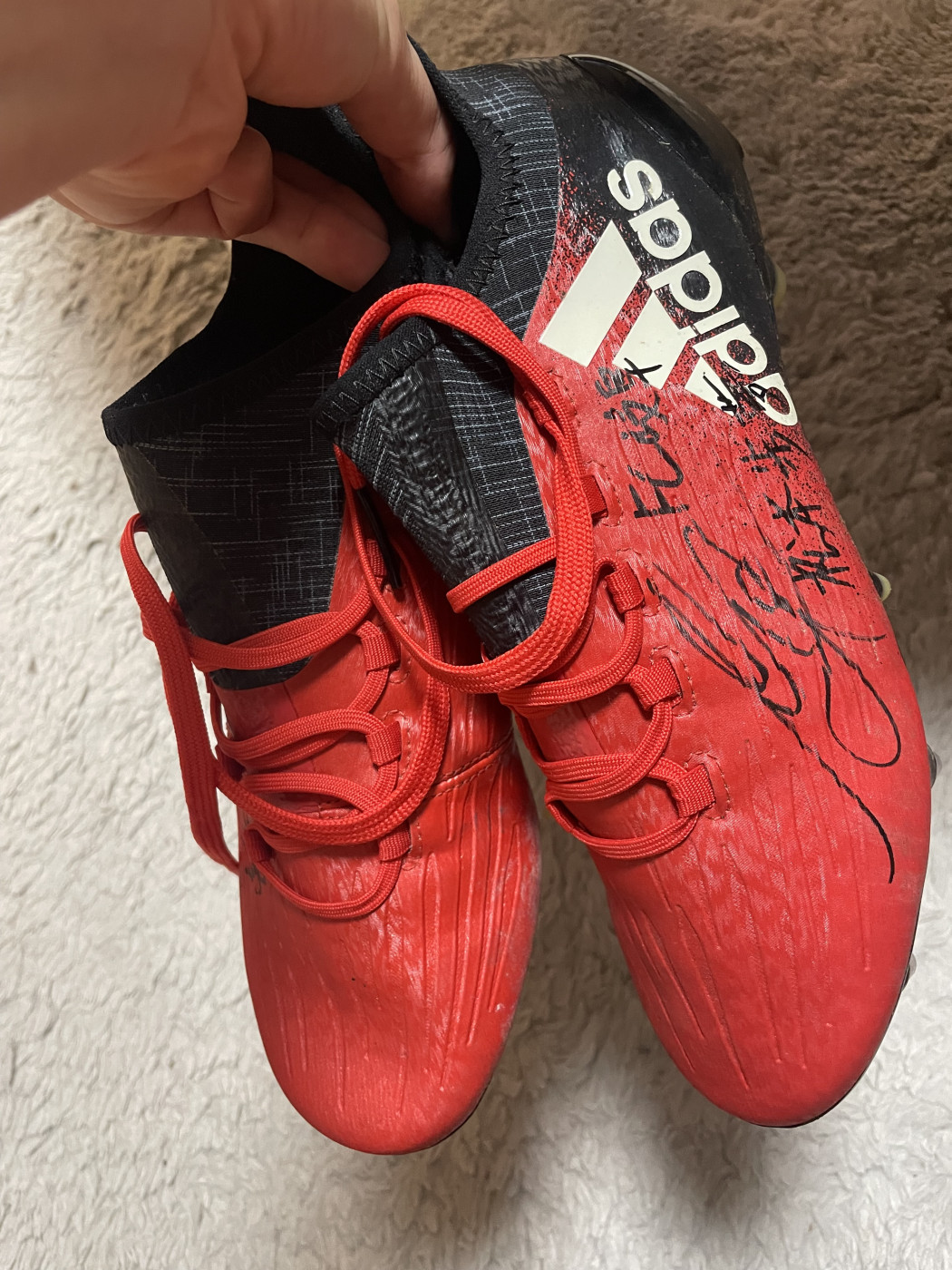 松本歩夢選手サッカースパイク（使用済み）プレゼント企画画像